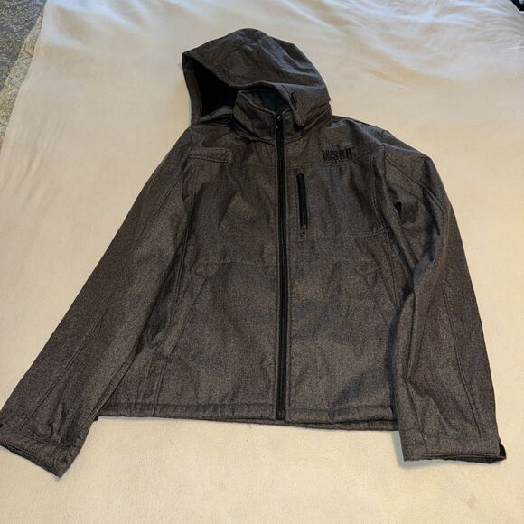 World Series Poker Mens Gray Full Zip Jacket Long Sleeve Size 2XL - Picture 5 of 9